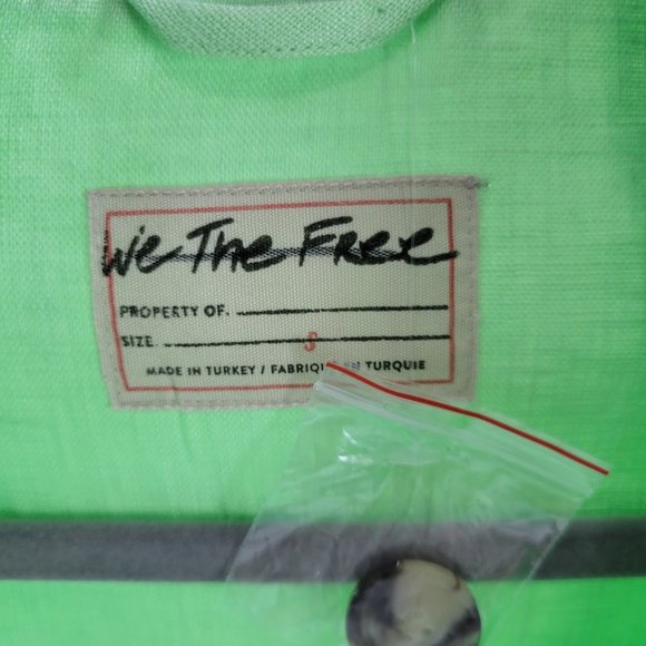 FREE PEOPLE / WTF oversize bright young things vest blazer Sz S NEW - Picture 9 of 10